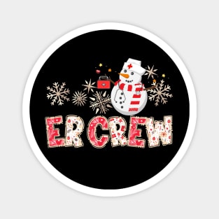 ER Crew Nurse Christmas Nurse Life Scrub Top Magnet